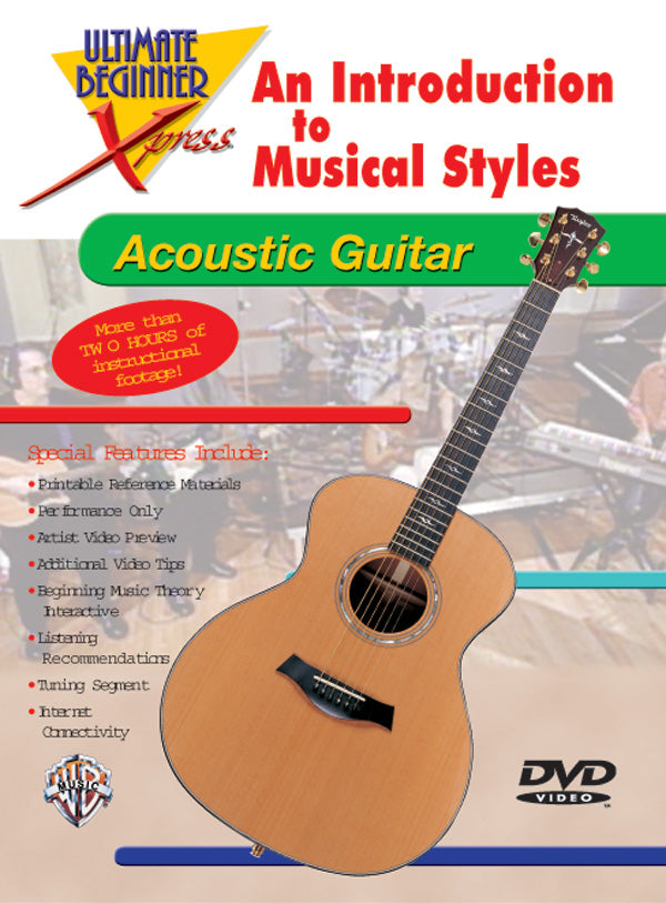 Ultimate Beginner Xpress™: An Introduction to Musical Styles for Acoustic Guitar Cover Image