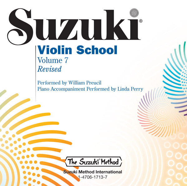 Suzuki Violin School, Volume 7 (Perf. William Preucil) Cover Image