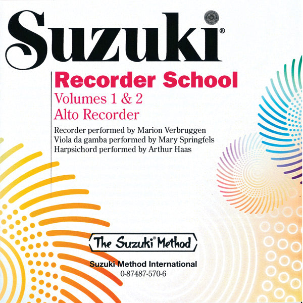 Suzuki Recorder School (Alto Recorder), Volume 1 & 2 Cover Image