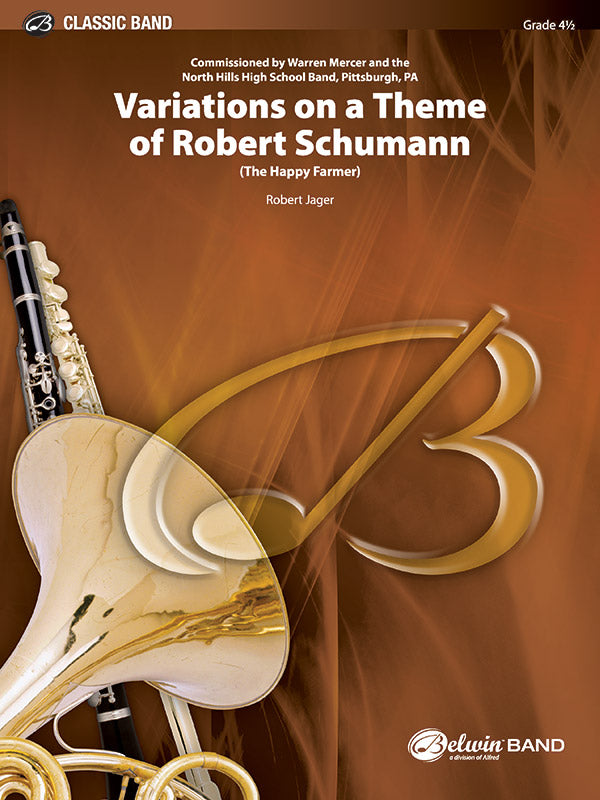 Variations on a Theme of Robert Schumann: E-flat Baritone Saxophone Sheet Music Preview
