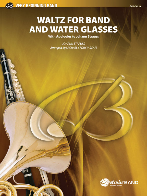 Waltz for Band and Water Glasses (with Apologies to Johann Strauss): 1st B-flat Trumpet Sheet Music Preview