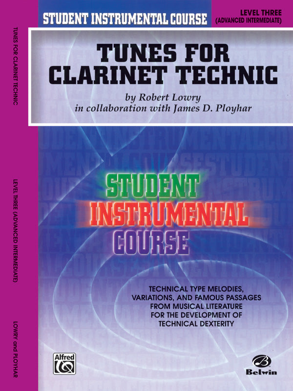 Student Instrumental Course: Tunes for Clarinet Technic, Level III Cover Image