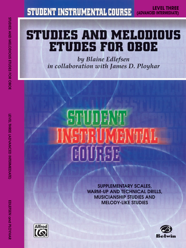 Student Instrumental Course: Studies and Melodious Etudes for Oboe, Level III Cover Image