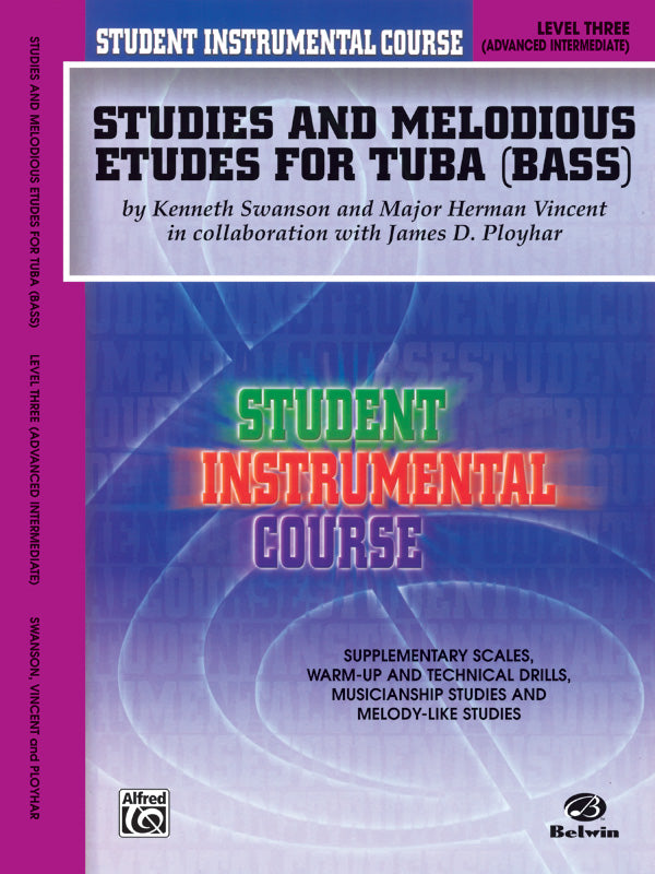 Student Instrumental Course: Studies and Melodious Etudes for Tuba, Level III Cover Image