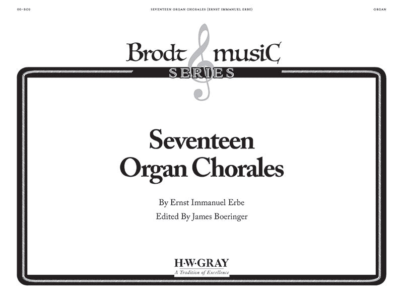 Seventeen Organ Chorales Cover Image
