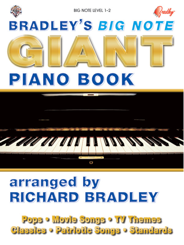 Bradley's Big Note Giant Piano Book Cover Image