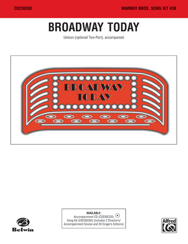 Broadway Today: Song Kit #30 Cover Image