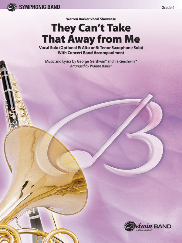 They Can't Take That Away from Me: B-flat Tenor Saxophone Sheet Music Preview