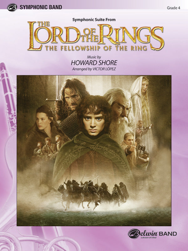 The Lord of the Rings: The Fellowship of the Ring, Symphonic Suite from: B-flat Bass Clarinet Sheet Music Preview