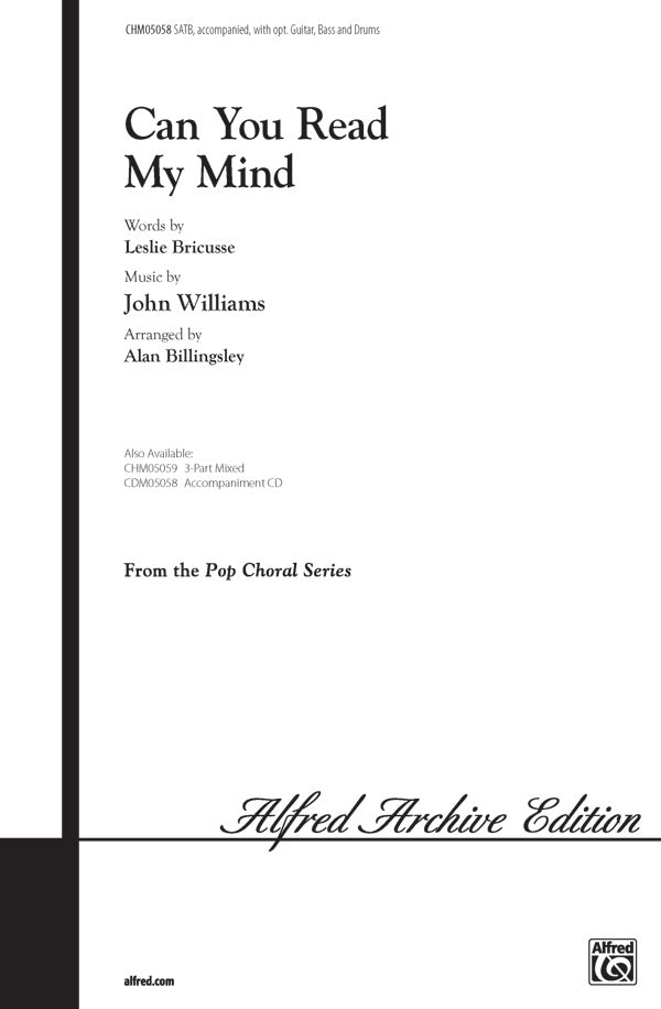 Can You Read My Mind? (from <I>Superman</I>) Sheet Music Preview