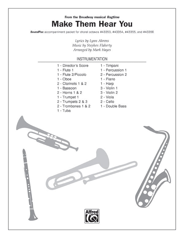 Make Them Hear You: Percussion 1 Sheet Music Preview