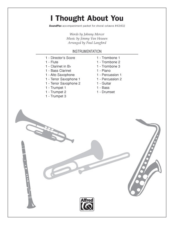 I Thought About You: Percussion 2 Sheet Music Preview