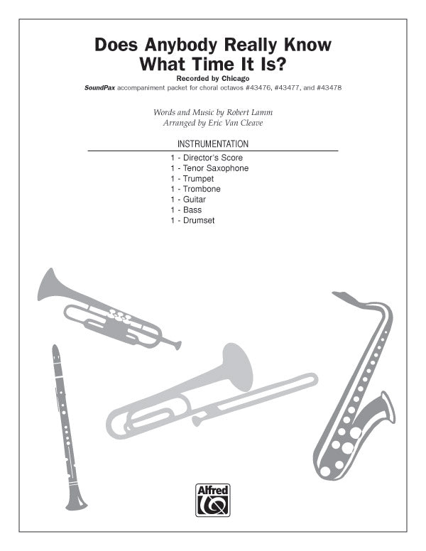 Does Anybody Really Know What Time It Is?: Bass Sheet Music Preview