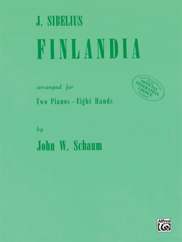 Finlandia - Piano Quartet (2 Pianos, 8 Hands) Sheet Music Preview