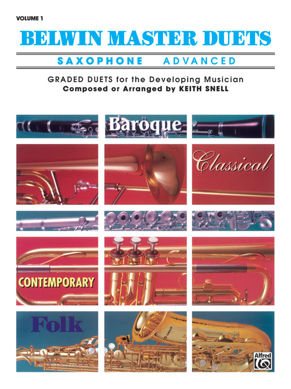 Belwin Master Duets (Saxophone), Advanced Volume 1 Cover Image