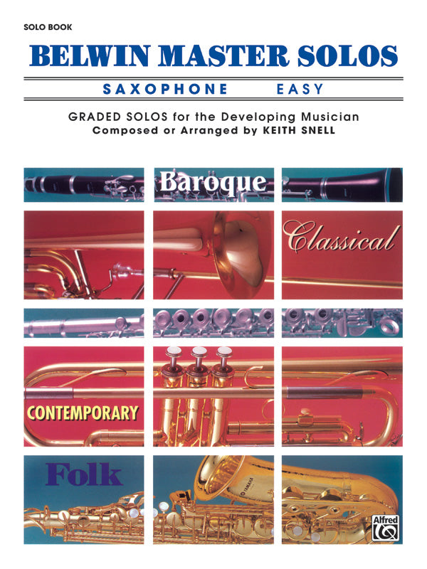 Belwin Master Solos, Volume 1 (Alto Saxophone) Cover Image