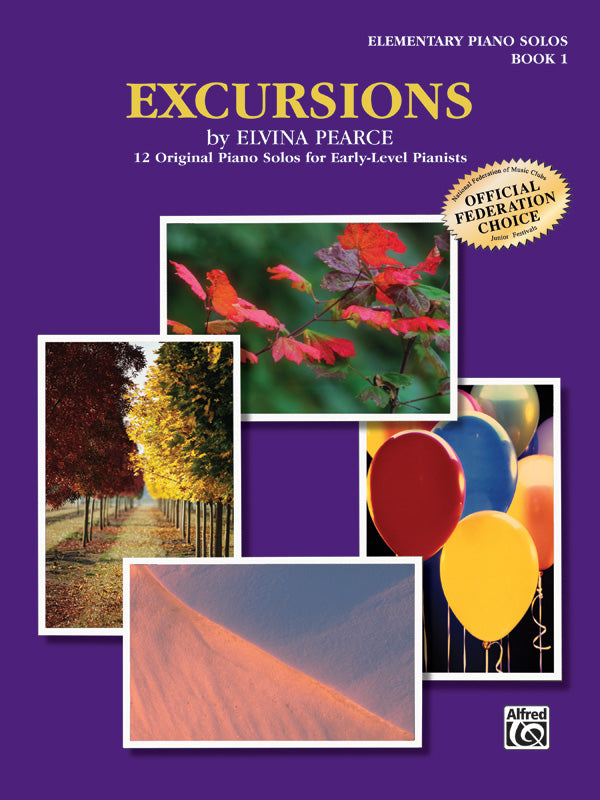 Excursions, Book 1: 12 Original Piano Solos for Early-Level Pianists Sheet Music Preview