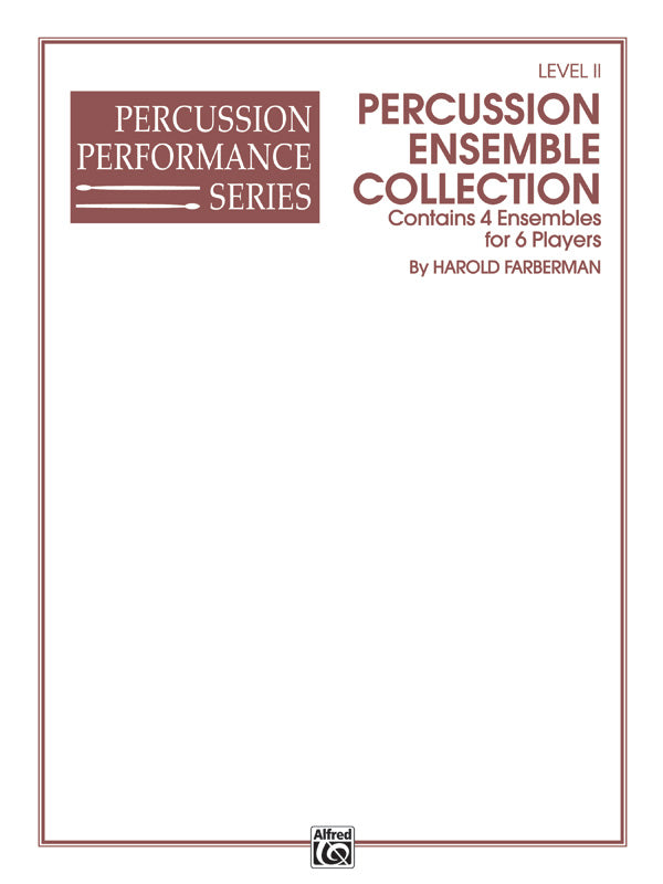 Percussion Ensemble Collection, Level II: 1st Percussion Sheet Music Preview