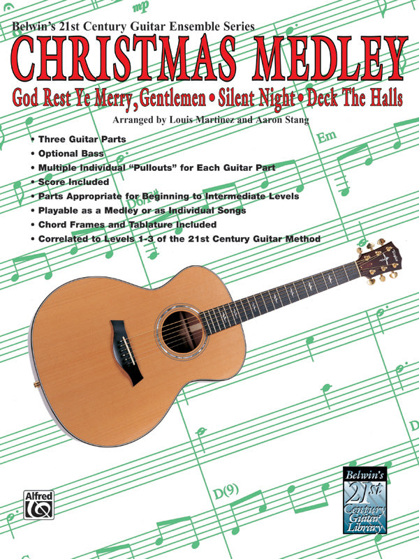 21st Century Guitar Ensemble Series: Christmas Medley: Score Sheet Music Preview