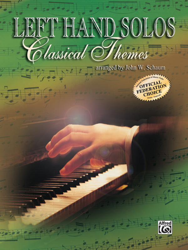 Left-Hand Solos, Book 1 (for left hand alone) Classical Themes Sheet Music Preview