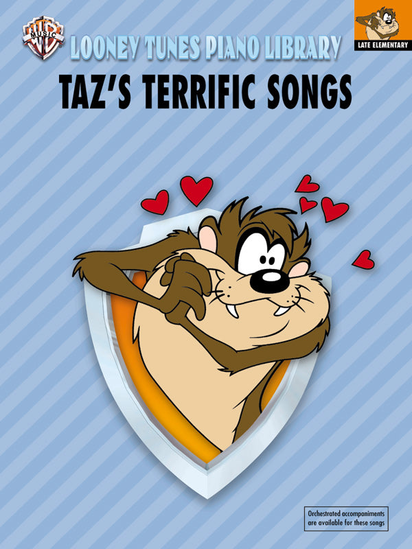 Looney Tunes Piano Library, Level 2: Taz's Terrific Songs Cover Image