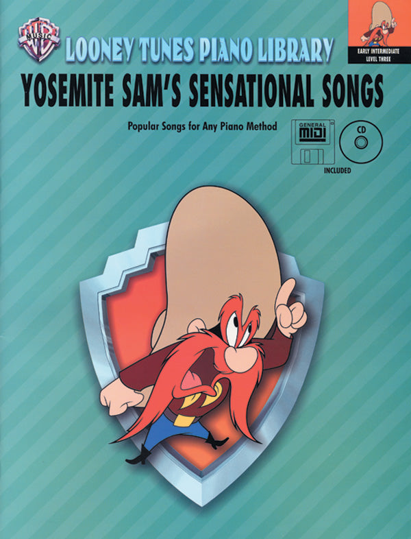 Looney Tunes Piano Library, Level 3: Yosemite Sam's Sensational Songs Cover Image