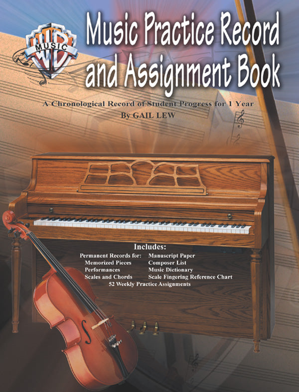 Music Practice Record and Assignment Book: A Chronological Record of Student Progress for 1 Year Sheet Music Preview