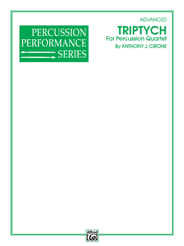 Triptych: 3rd Percussion Sheet Music Preview