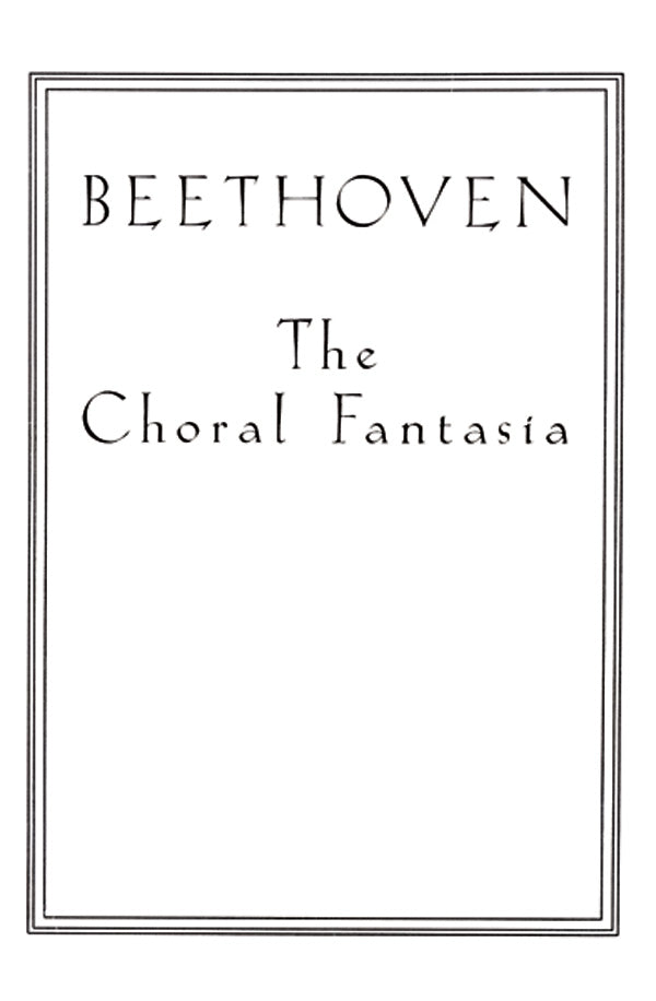 Choral Fantasia Cover Image