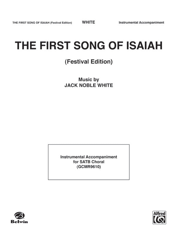 The First Song of Isaiah (Festival Edition) Cover Image