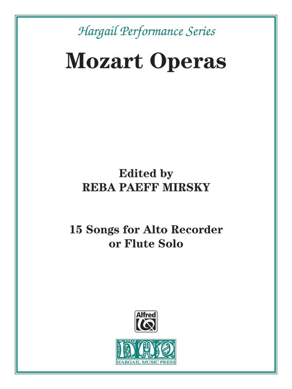 15 Songs from the Operas of Mozart Cover Image