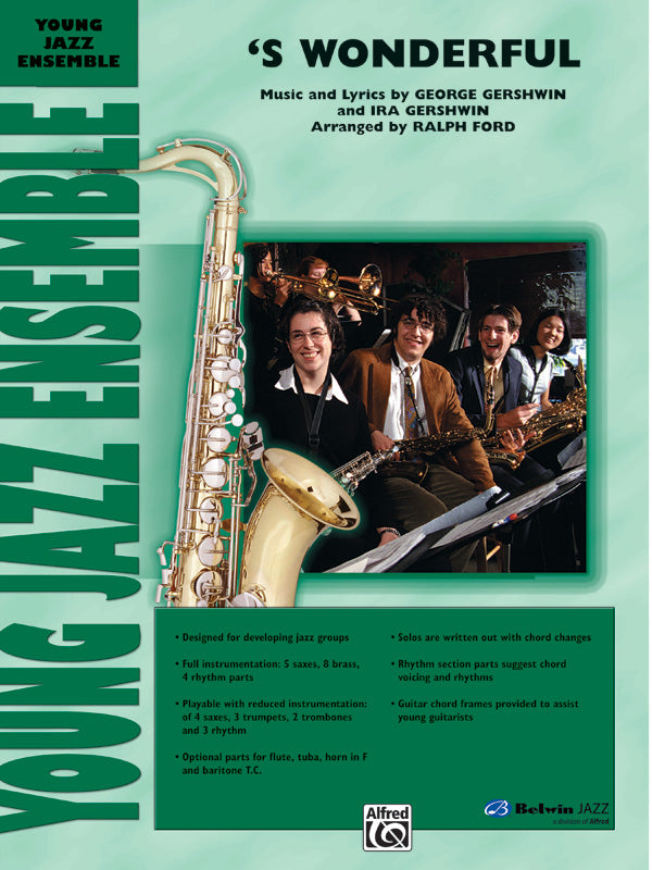 'S Wonderful: E-flat Baritone Saxophone Sheet Music Preview
