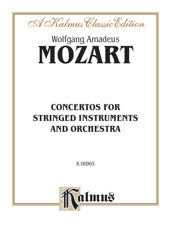 Adagio for Violin and Piano K. 219, Rondos, K. 269, K. 373, Concertone, K. 190 Cover Image