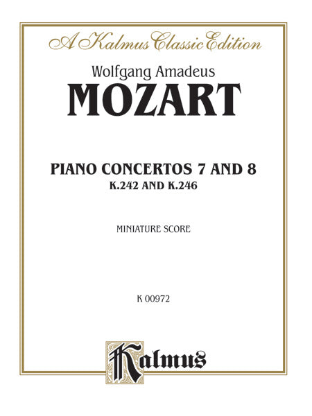 Concertos: No. 7 for Three Pianos (K. 242); No. 8 (K. 246) Cover Image