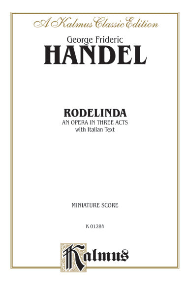 Rodelinda (1725), An Opera in Three Acts Cover Image