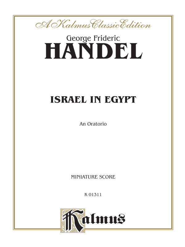 Israel in Egypt (1739) Cover Image
