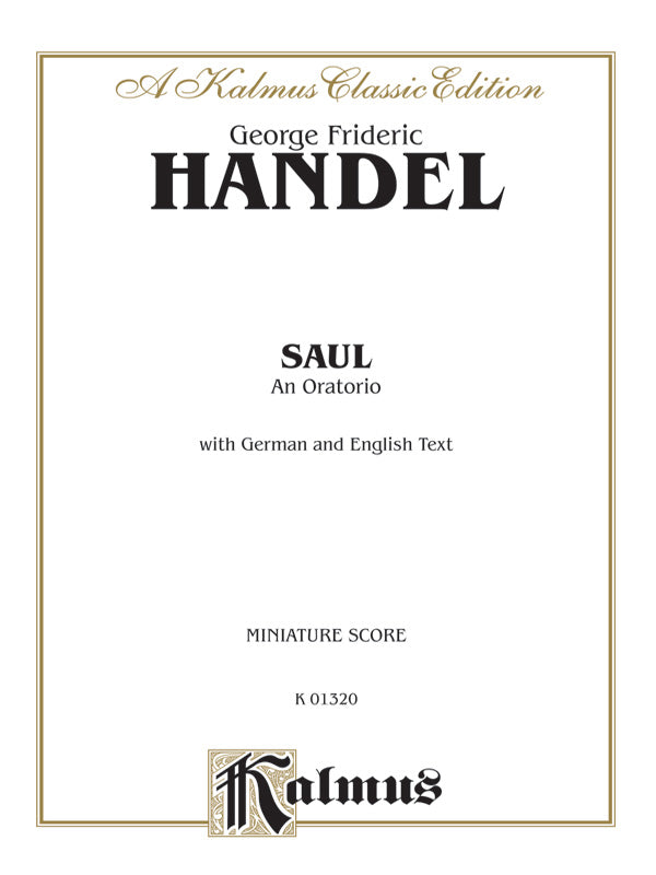 Saul (1739), An Oratorio Cover Image