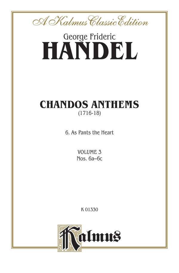 Chandos Anthems: 6. As Pants the Hart Cover Image