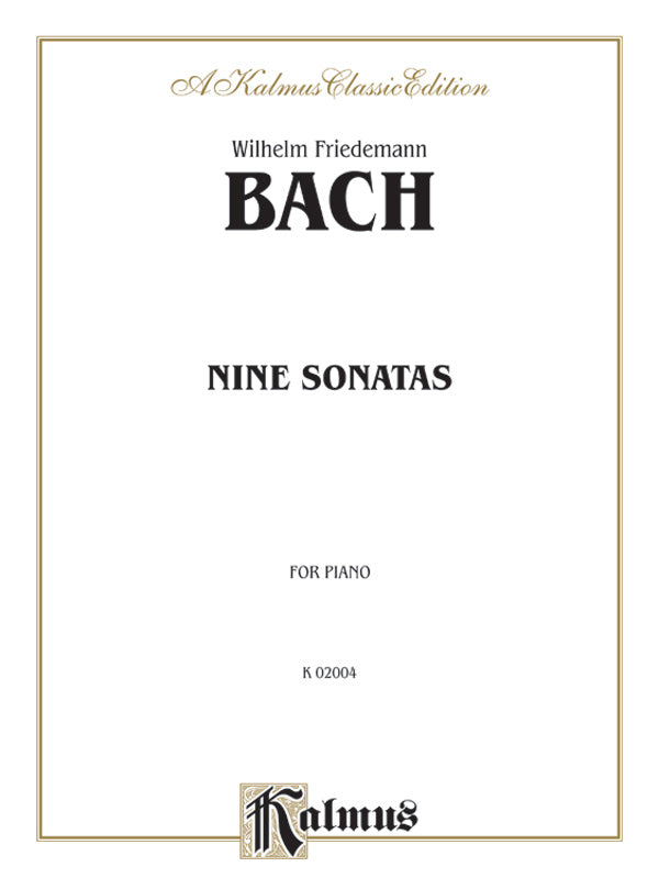 Bach: Nine Sonatas Sheet Music Preview