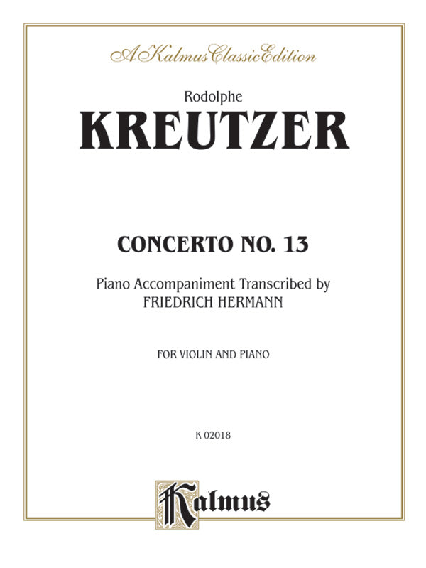 Concerto No. 13 Cover Image