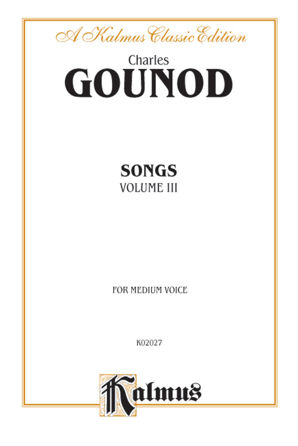 Songs, Volume III Cover Image