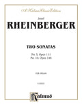 Two Sonatas, No. 5, Opus 111 and No. 10, Opus 146 Cover Image