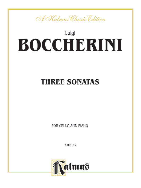 Three Sonatas for Cello and Piano Cover Image