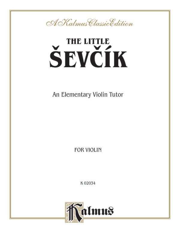 The Little Ševcík (An Elementary Violin Tutor) Cover Image