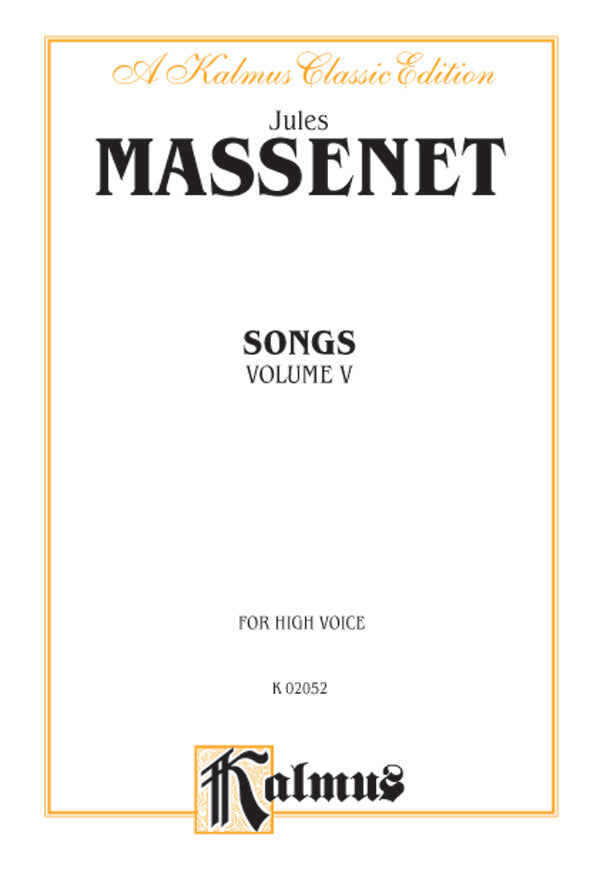 Songs, Volume V Cover Image