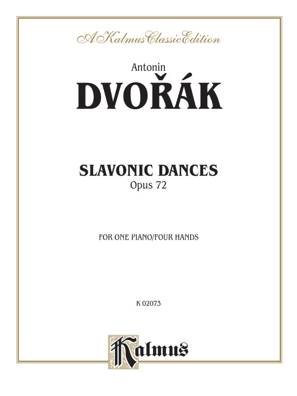 Slavonic Dances, Opus 72 Cover Image