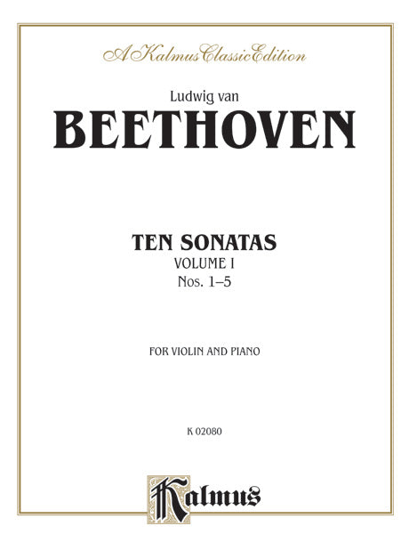 Beethoven: Ten Violin Sonatas, Volume I (Nos. 1-5) Sheet Music Preview