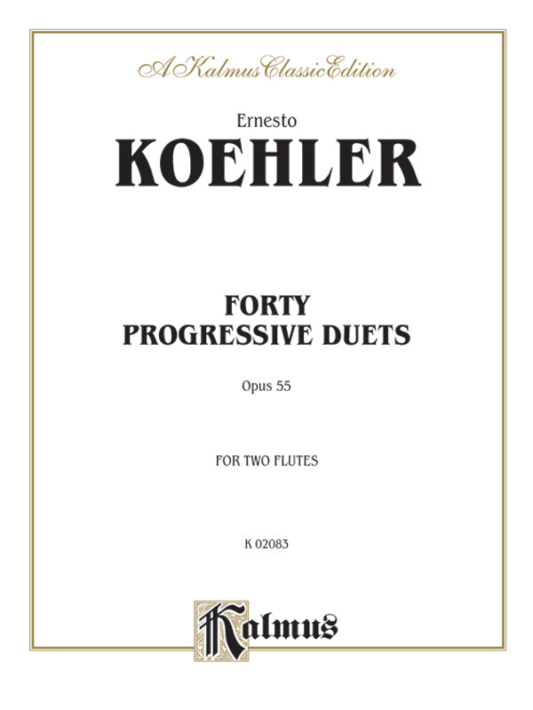Forty Progressive Duets, Opus 55 Cover Image