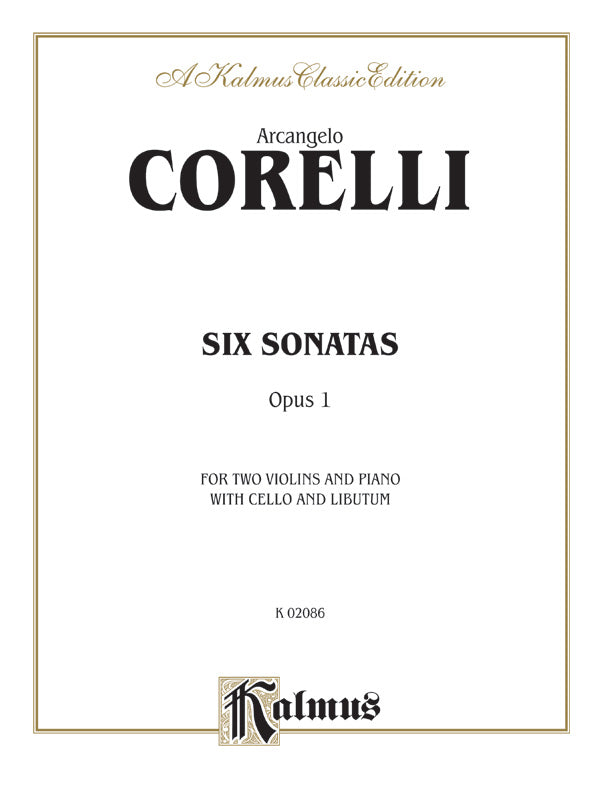 Six Sonatas, Opus 1 Cover Image