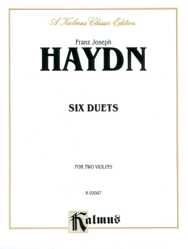 Haydn: Six Duets Sheet Music Preview